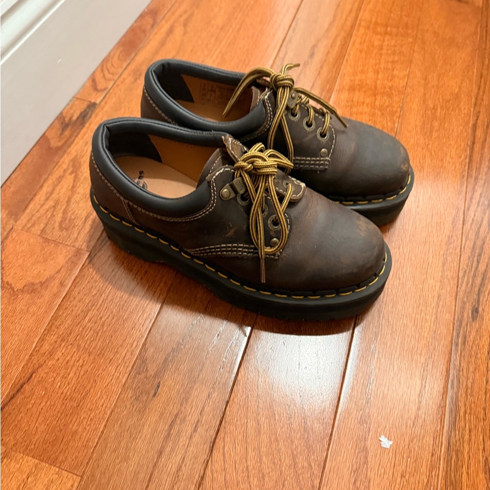 Dr. Martens 8053 Quads Crazy Horse Brown Leather size 7